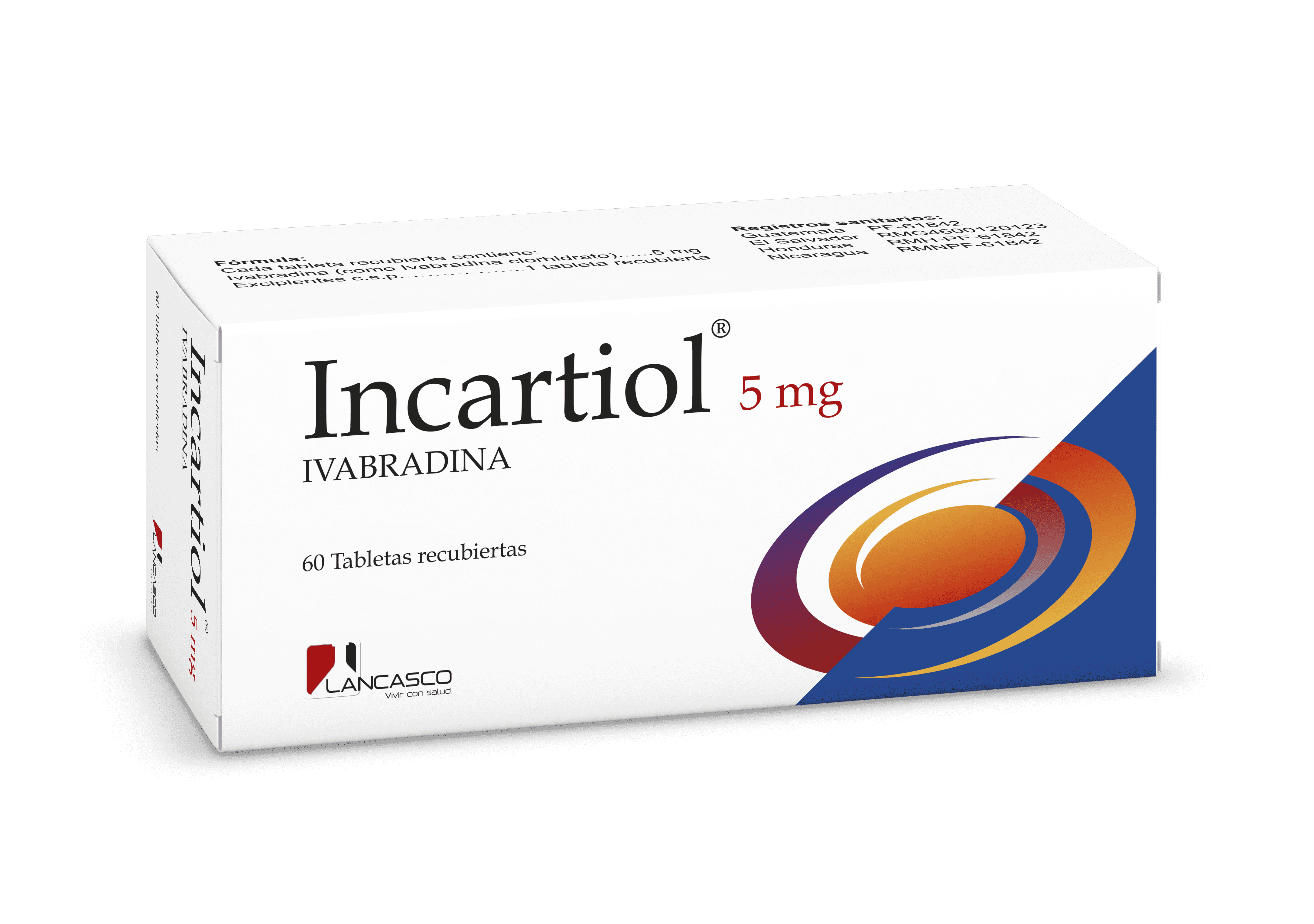 Incartiol (Ivabradina 5mg x 60 tabletas)
