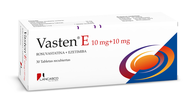 VASTEN E 10/10: Rosuvastatina 10mg + 10 mg